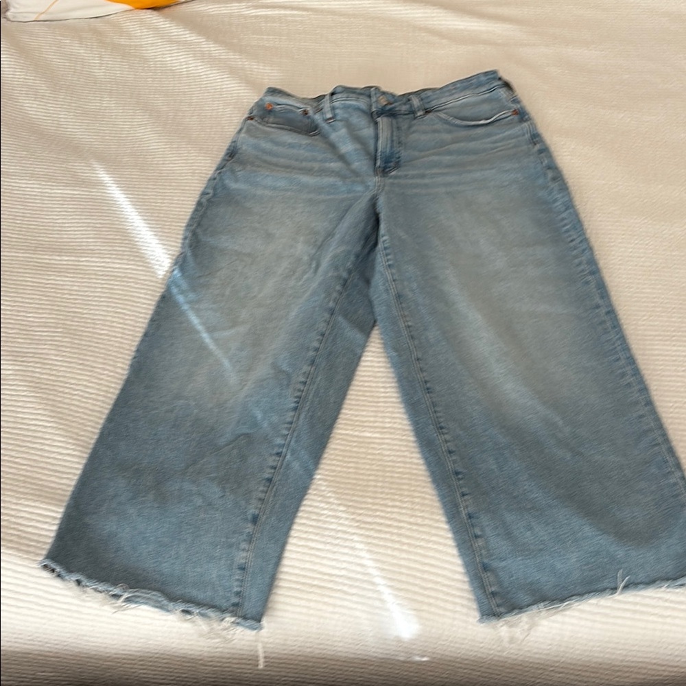 Madewell Tall Tall Curvy Wide-Leg cropped Jeans (Altonna Wash)